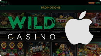 Wild Casino Logo With iPhone Logo Next to It