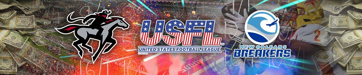 USFL logo with team logos surrounding