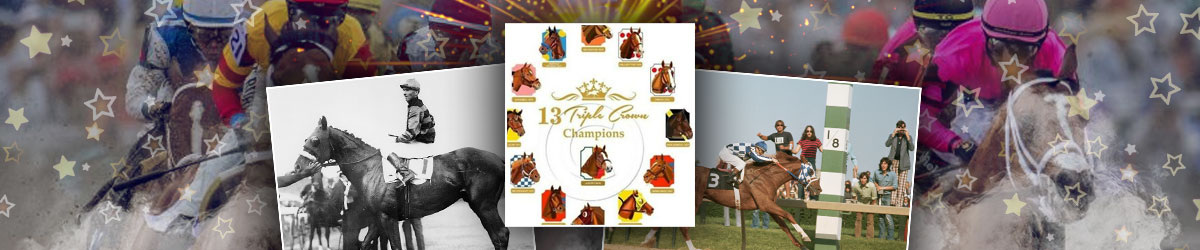 Book cover of the Triple Crown, Sir Barton the first Triple Crown winner, and Secretariat