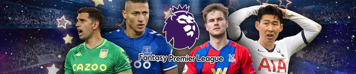 FPL logo, soccer players (Richarlison, Emi Martinez, Joachim Anderson, and Son Heung-min)