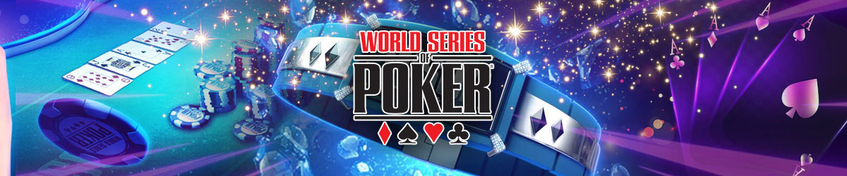 WSOP logo with poker imagery
