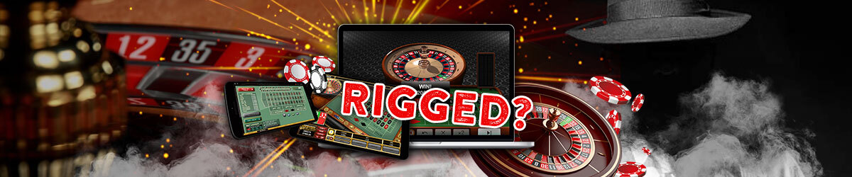 Roulette Games with Rigged text centered