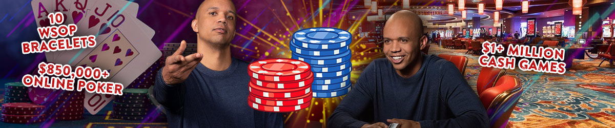 Phil Ivey, poker chips, casino background