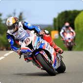 Isle of Man TT driver racing their motorcycle