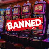 Slots and imagery with banned stamped