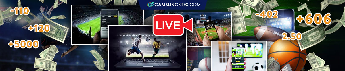 Sports Betting on Mobile Phone and Laptop, Money Floating Around