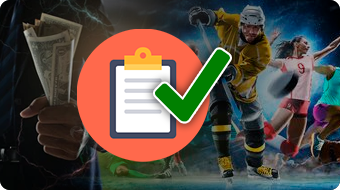 Hand Holding Betting Money, Sports Betting, Green Check Mark List