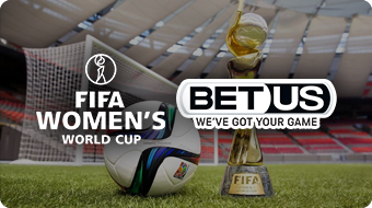 BetUS Logo, FIFA Women's World Cup Logo, Soccer Field