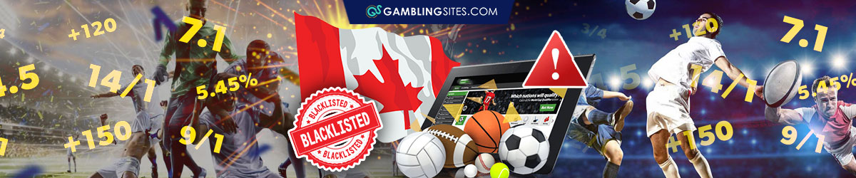 Blacklisted Canadian Sports Betting, Sports Betting Odds Floating Over Soccer Player
