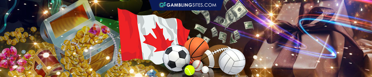 Canadian Flag, Money Floating, Bonuses on Canada Sports Betting Sites