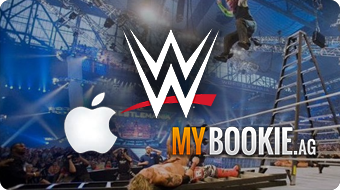 MyBookie.ag Logo, WWE Logo, iPhone Logo