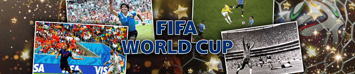 Fifa World Cup stamped, (L-R): Robin van Persie, Diego Maradona, James Rodriguez, Carlos Alberto