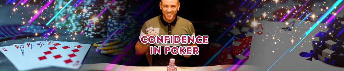 Confidence in poker, generic casino images of cards and chips