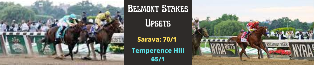 Belmont Stakes, Sarava, and Temperence Hill, horse racing background