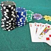 Poker cards and chips