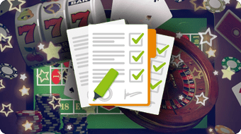 Checklist, Roulette Wheel, Slot Reel