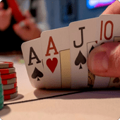 Four card Omaha hand