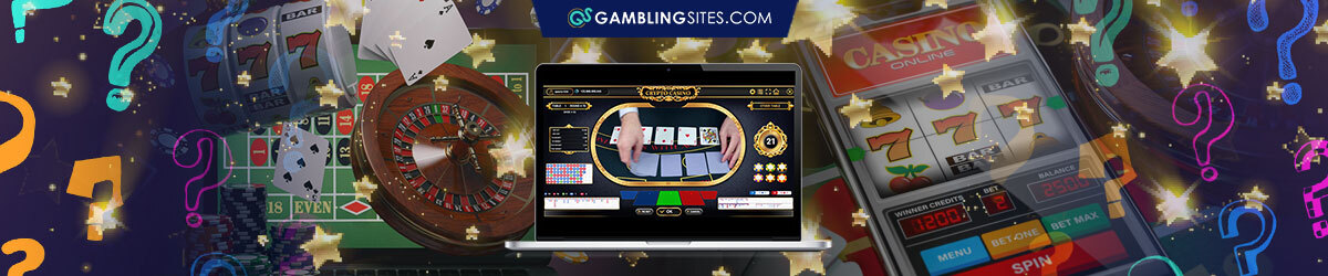 Why Play UK Online Casinos, Question Marks, Laptop With Live Dealer Game