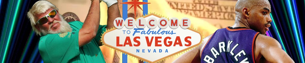 Welcome to Fabulous Las Vegas Nevada sign, John Daly and Charles Barkley