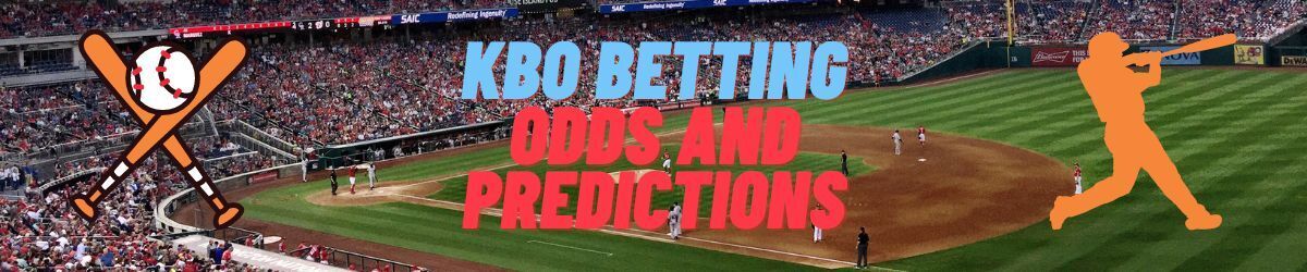 KBO Betting, Odds and Predictions, Generic baseball field with baseball bat and silhouette of someone batting