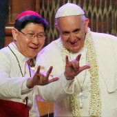 Pope Francis Image with Tagle