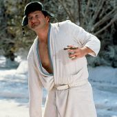 Man in bathrobe
