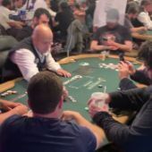 Dealer counting chips