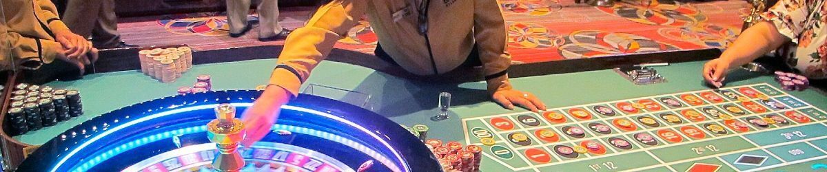 American roulette table in a casino