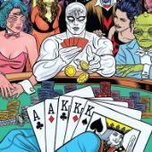 Gambling comic book cover