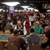 People choosing their poker table