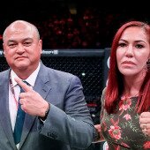 Scott Coker and Cris Cyborg