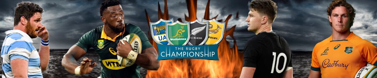 The Rugby Championship logo, Rugby players