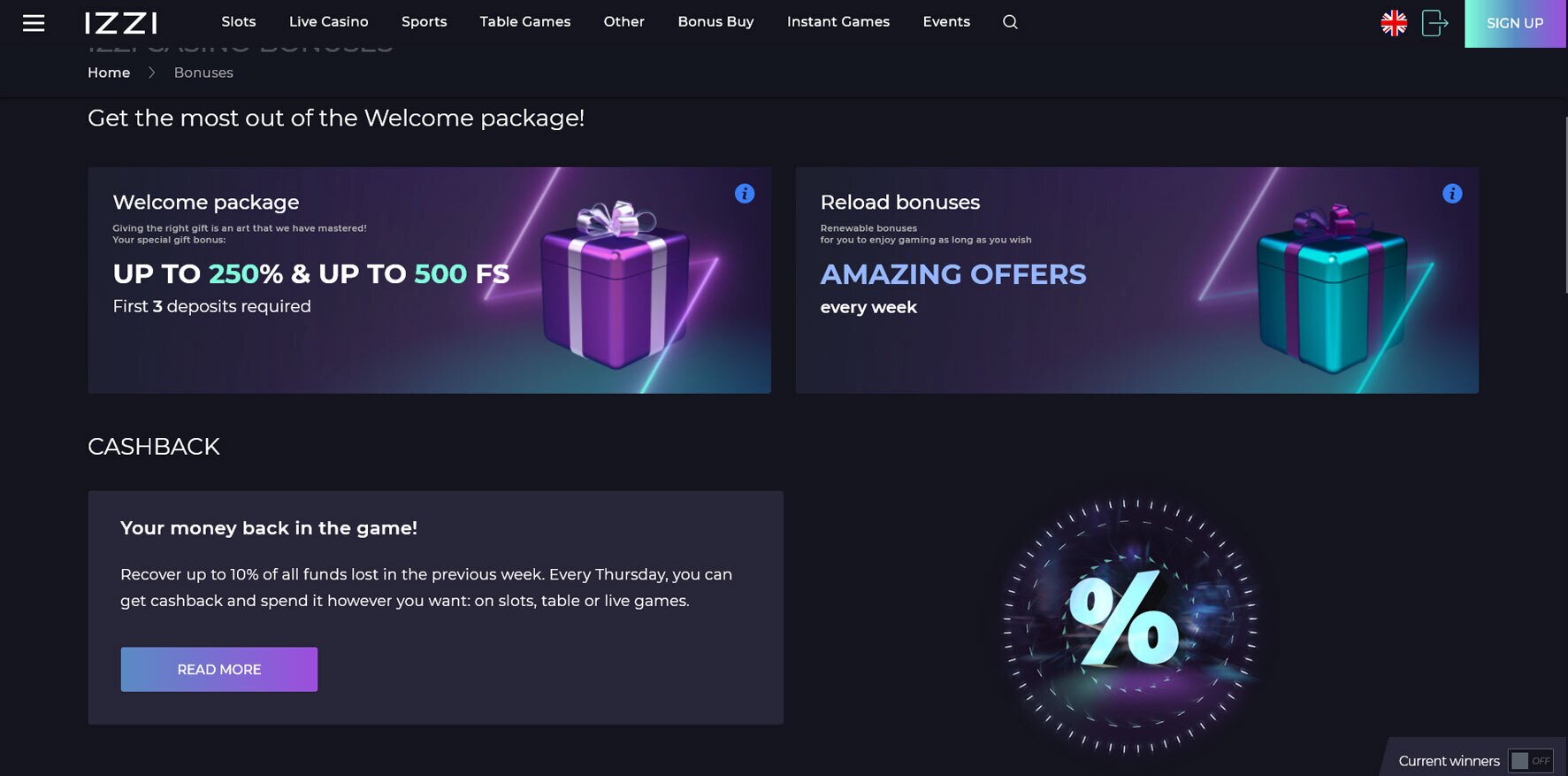 Izzi Casino Review - $3,000 Welcome Bonus + 500 Free Spins