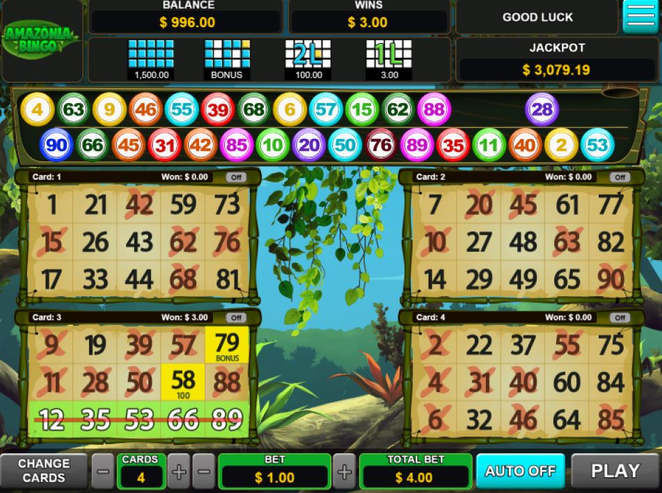 Amazonia Bingo