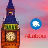 Labour Logo next to Big Ben