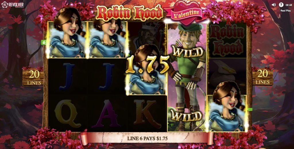 Robin Hood Valentine Slot Screenshot