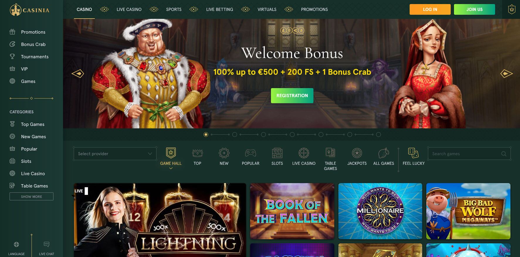 Casinia Casino Logo