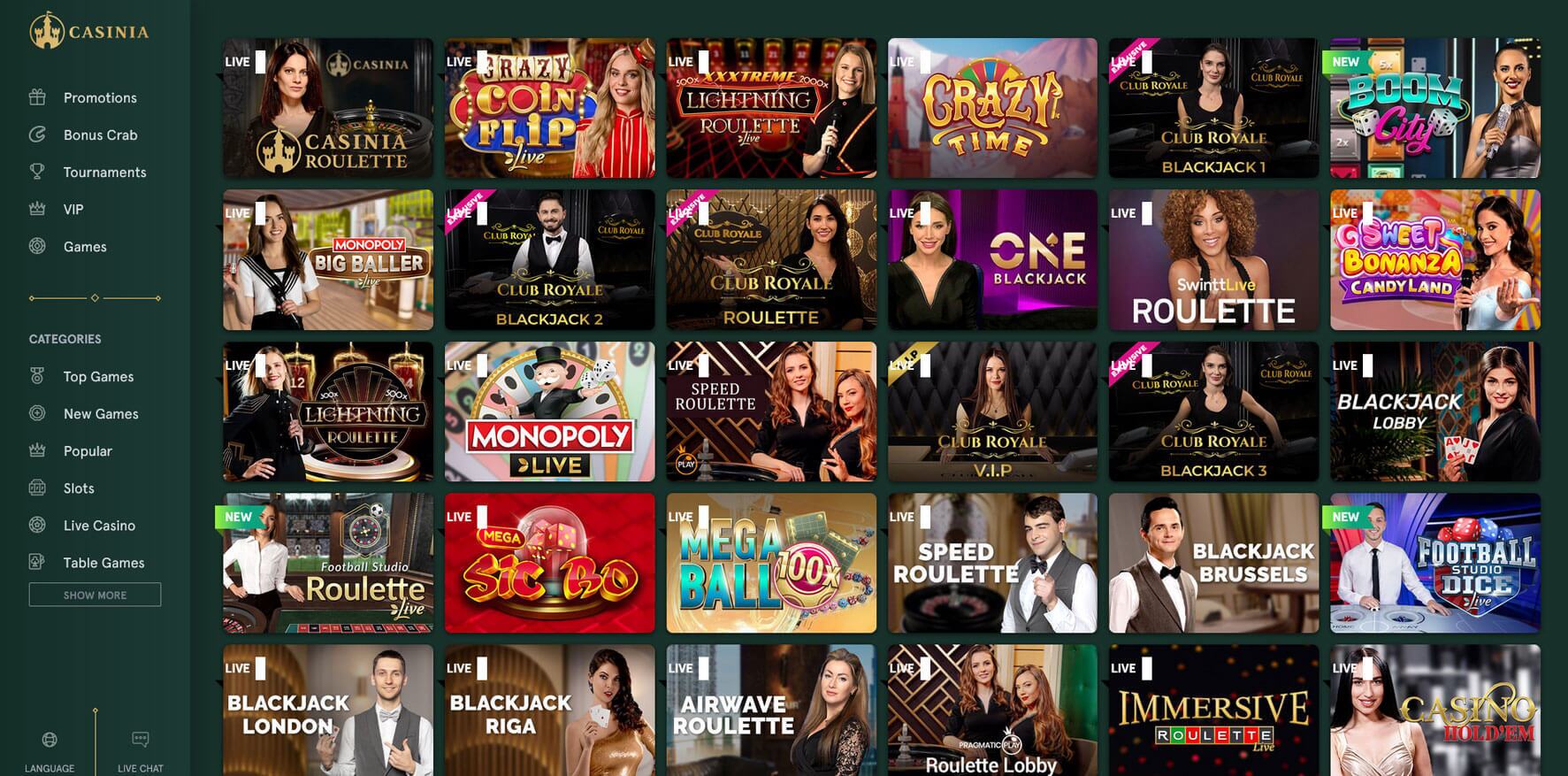 casinia casino no deposit bonus codes