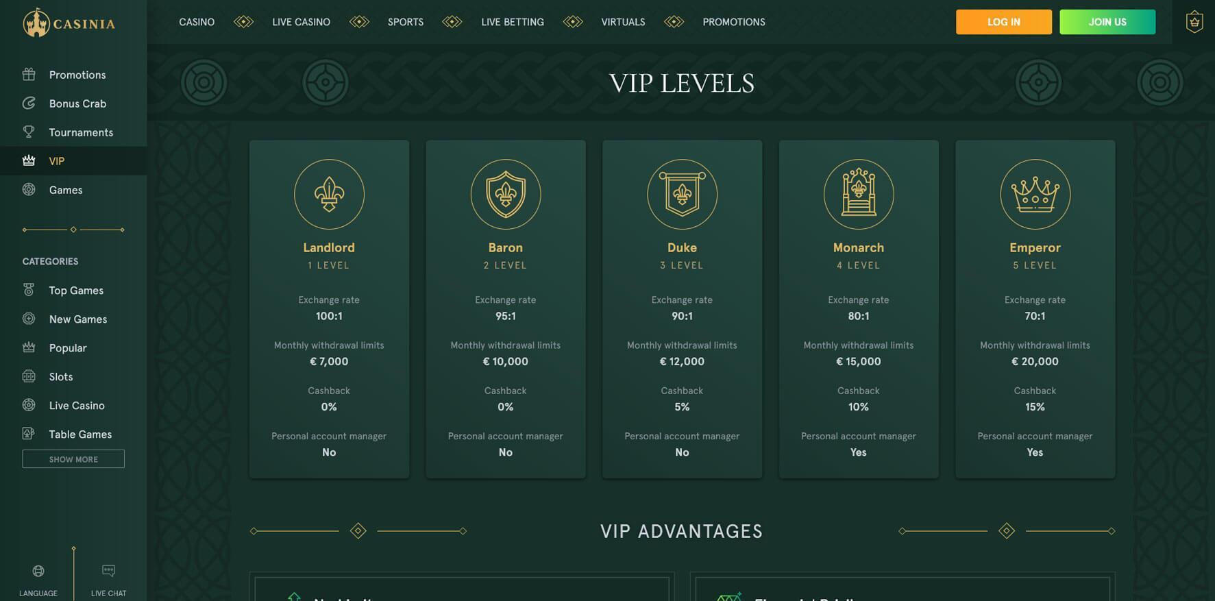 casinia casino no deposit bonus