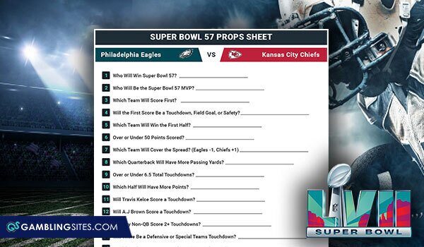 Free Printable Super Bowl Prop Bet Sheets for 2023