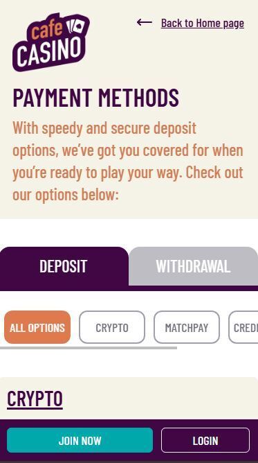 cafe casino mobile banking