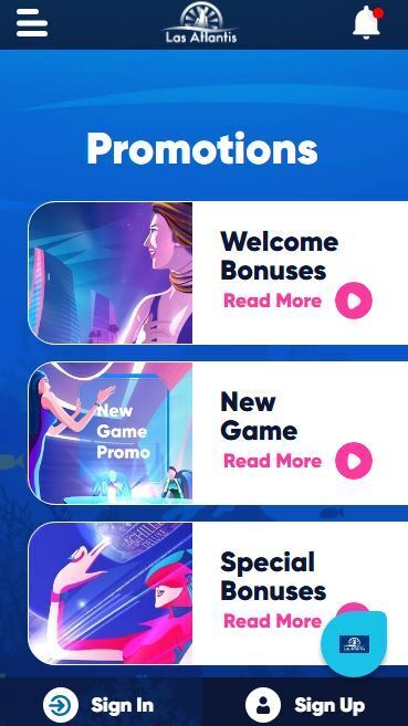 las atlantis mobile bonuses