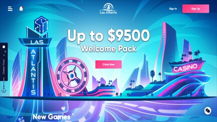 The Las Atlantis Casino homepage