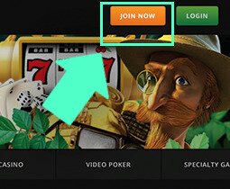 Where to sign up on WildCasino.ag