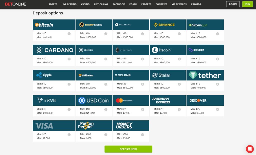 betonline banking page screenshots