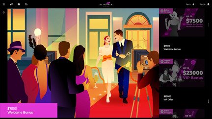 Homepage at El Royale Casino