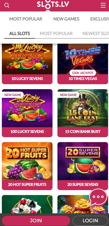 slots.lv games mobile