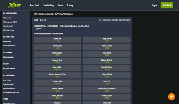 XBet Politics Betting