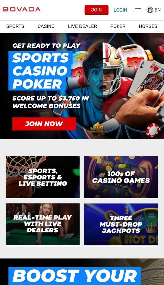 bovada mobile homepage