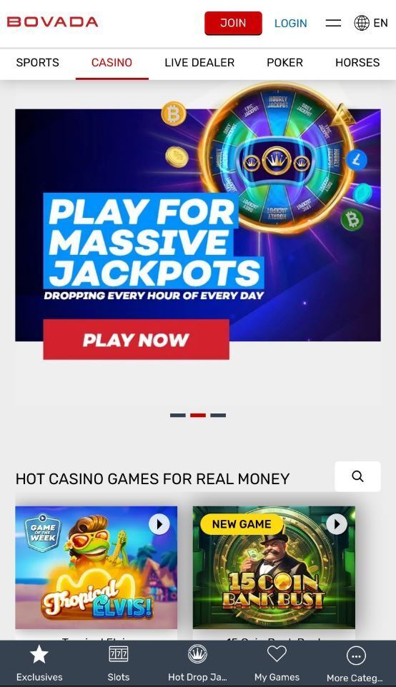 bovada mobile casino